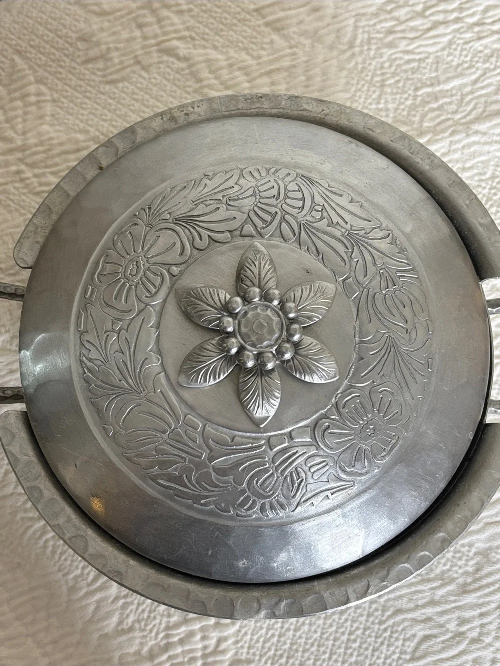 Hand Forged Everlast Metal Hammered Aluminum Covered Casserole Dish
